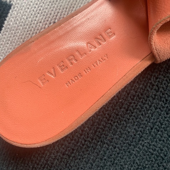 Everlane - suede leather flats with elastic back - Coral Pink size 7.5 - Picture 3 of 5